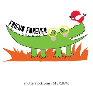 cute animals cartoon artwork vector