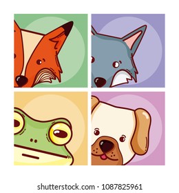 Cute animals cartoons
