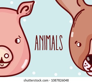 Cute animals cartoons