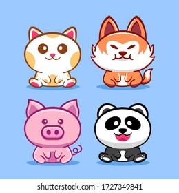 Cute Animals Chibi Collection For Illustration