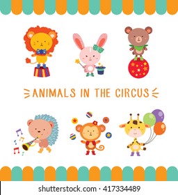 Cute Animals In The Circus FIrst Set