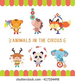 Cute Animals In The Circus Second Set