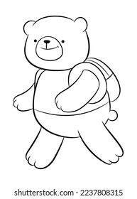Cute Animals Coloring Page .