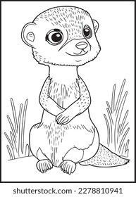 Cute Animals Coloring Pages .