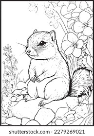 Cute Animals Coloring Pages .