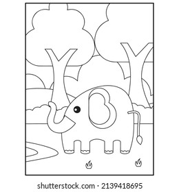 Cute Animals coloring pages for kids