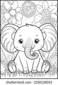 Cute Animals Coloring Pages for kids