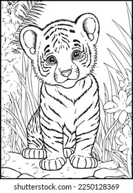 Cute Animals Coloring Pages for kids