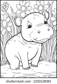 Cute Animals Coloring Pages for kids