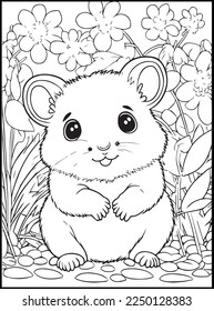 Cute Animals Coloring Pages for kids