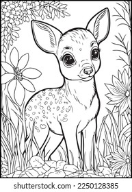 Cute Animals Coloring Pages for kids