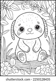 Cute Animals Coloring Pages for kids