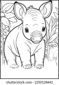 Cute Animals Coloring Pages for kids