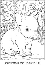 Cute Animals Coloring Pages for kids