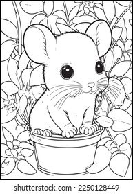 Cute Animals Coloring Pages for kids