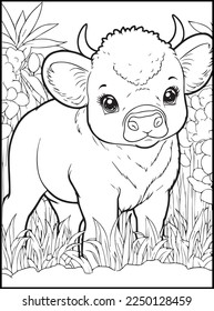 Cute Animals Coloring Pages for kids