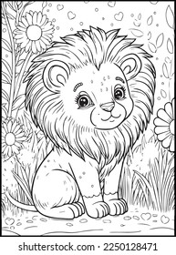 Cute Animals Coloring Pages for kids