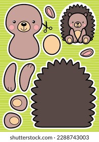 Cute animals cutout for children