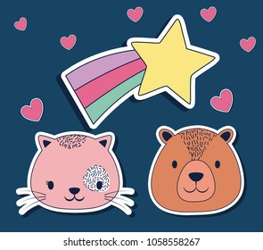 cute animals design