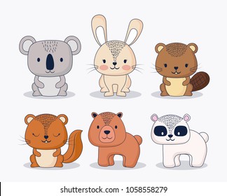 cute animals design