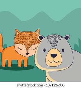 Cute animals design
