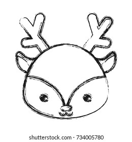 cute animals design deer