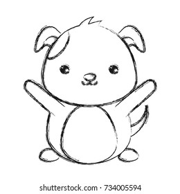 cute animals design dog
