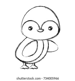 cute animals design penguin