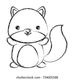 cute animals design squirrel