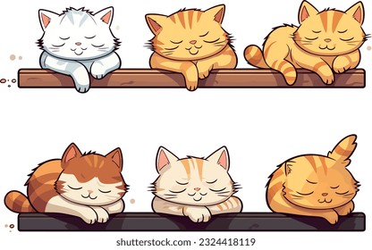 animales lindos con diferentes actitudes y expresiones