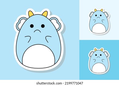 animales bonitos con diferente color de fondo