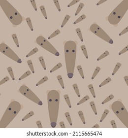 cute animals doodle pattern vector background image and use it as your wallpaper, poster and banner design
