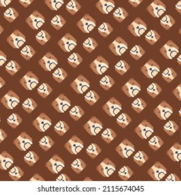 cute animals doodle pattern vector background image and use it as your wallpaper, poster and banner design