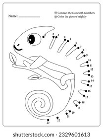 Cute Animals Dot To Dot Pages for kids, Animals Coloring pages, Dot To Dot Connect, Black and White.