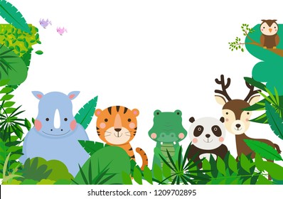 Cute Animals Frame 