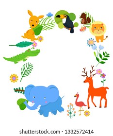 Cute Animals Frame 