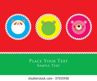 cute animals greeting
