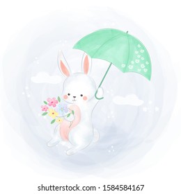 cute animals illustration for baby room decoration, t-shirt design and many more