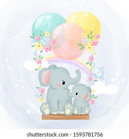 cute animals illustration for baby room decoration, t-shirt design and many more