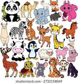 a Cute Animals Illustration Bundle 