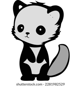 Cute animals illustration including beloved pets cats dogs wild animals tigers bears and zoo animals giraffes penguins, playful and charming design, perfect for adding touch of fun 