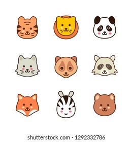 Cute animals. Kawaii