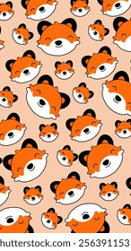 Cute animals pattern background. Cute animals illustration pattern. Animals background. Perfect for fabrics, print, textile, wallpaper, and decor. SSTKbackgrounds 