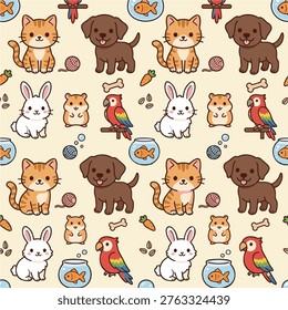 Cute Animals Pattern for Children's Decor