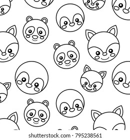 cute animals pattern image 