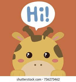 Cute animals poster, template, cards, cats. Vector illustration
