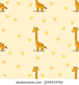 Cute animals seamless pattern background. Cute animals illustration. Animals background. Perfect for fabrics, print, textile, wallpaper, and decor. SSTKbackgrounds