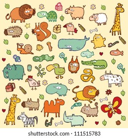 Cute Animals SET XL in colors