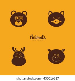 Cute Animals silhouettes