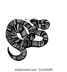 Cute Animals Snake. Cute funny snake. T-shirt Typography Graphics, Illustration.